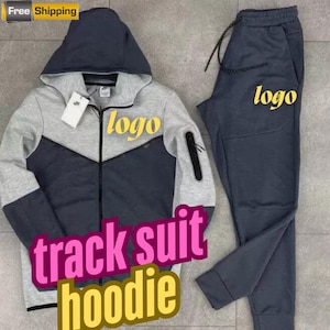 Men&#39;s  customize  tracksuit Hoodie Pullover 2 piece tracksuit Sportswear Fleece Hoodie tracksuit foe women zip  up track suit jogging suit