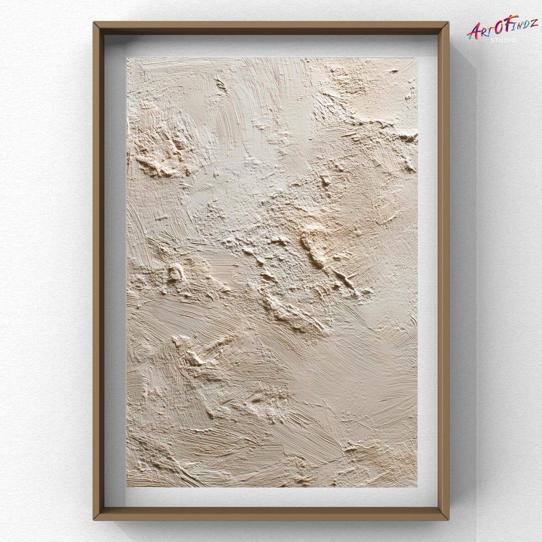 Abstract Textured Japandi Wall Art Printable Neutral Beige Wabi Sabi ...