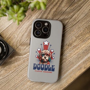 iPhone-skal, present till hundälskare, Labradoodle Golden Doodle, Ausiedoodle, Bernedoodle, Cavapoo, tuffa skal, husdjursägare, present till honom, present till henne