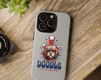 iPhone-hoesje, hondenliefhebber cadeau, labradoodle gouden doodle, Ausiedoodle, Bernedoodle, cavapoo, stoere hoesjes, baasje, cadeau voor hem, cadeau voor haar