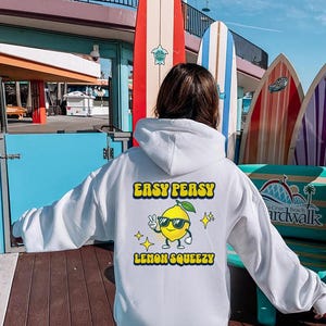 Lemon Hoodie, lemon summer shirt, trendy teen hoodie, aesthetic hoodie, cute hoodie for women, lemon shirt women, gift for mom