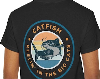 Catfish Fishing Tee Shirt,  Fisherman Apparel, Fishing Lover shirt Fishing Trip Shirt, fishing gift for dad, fish tshirt, father's day shirt