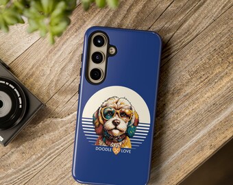 Doodle  Samsung Galaxy or Google Pixel  Phone Case, Bernedoodle, Cavapoo, Goldendoodle huskypoo, woodle, Sheepadoodle - Dog Lovers Gift,