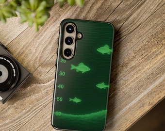 fish finder sonar Samsung galaxy or google pixel case design Fisherman Gift, Dad Gift, Father's Day Phone Case, Fish Finder Sonar Case,