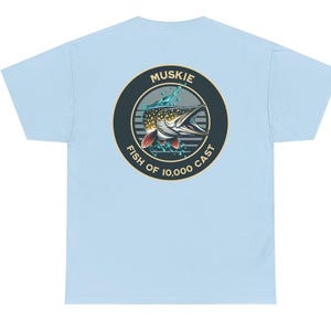 Muskie Fishing Tee, Fishing Gift, Fishing Apparel, Fisherman Shirt, Outdoor Fishing Clothing, Angler Tshirt, Fishing father's day gift image 8