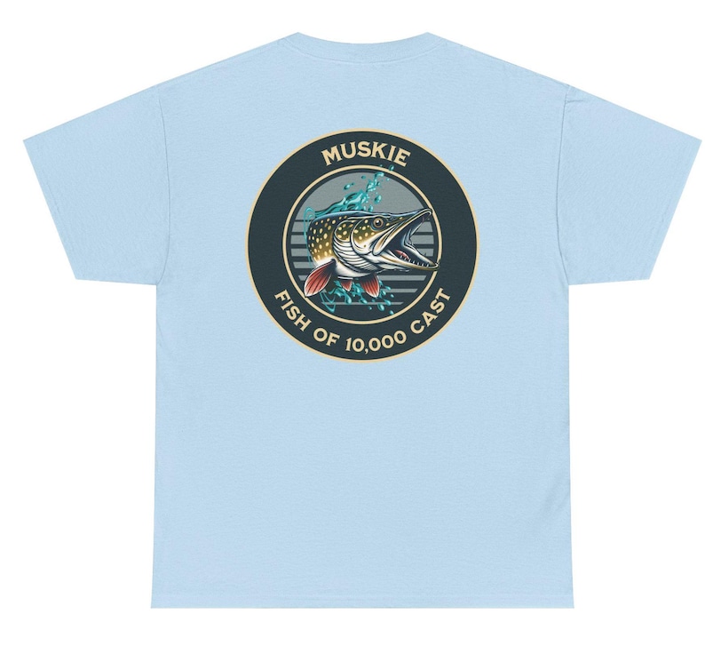 Muskie Fishing Tee, Fishing Gift, Fishing Apparel, Fisherman Shirt, Outdoor Fishing Clothing, Angler Tshirt, Fishing father's day gift image 8