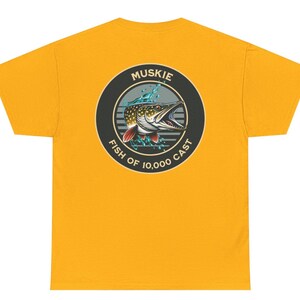 Muskie Fishing Tee, Fishing Gift, Fishing Apparel, Fisherman Shirt, Outdoor Fishing Clothing, Angler Tshirt, Fishing father's day gift image 6
