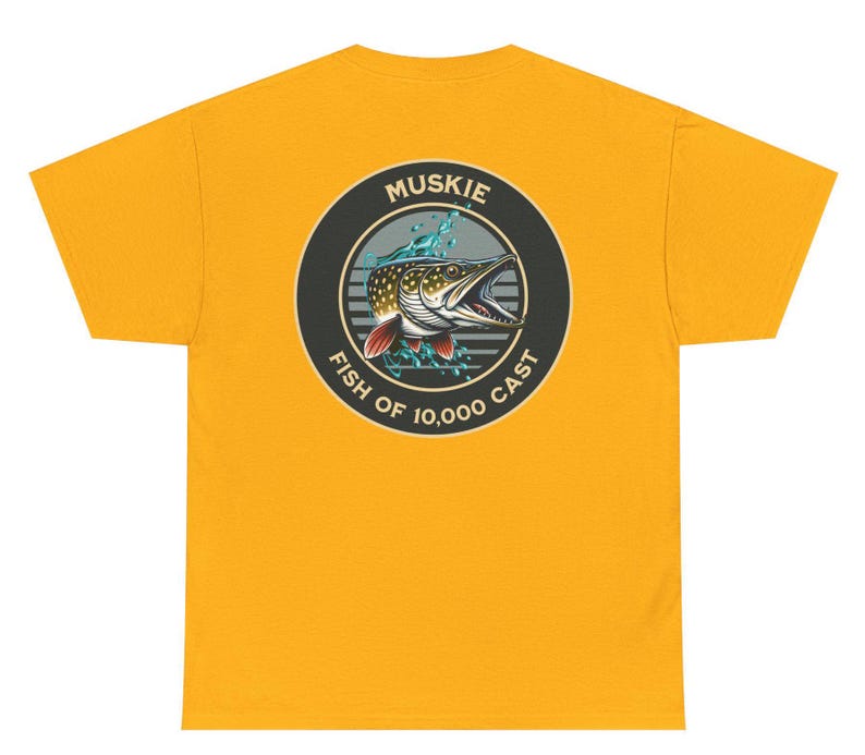 Muskie Fishing Tee, Fishing Gift, Fishing Apparel, Fisherman Shirt, Outdoor Fishing Clothing, Angler Tshirt, Fishing father's day gift image 6