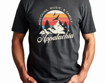 Appalachia Unisex Tee, Bluegrass Festival Shirt,  Folk Music Lover T-Shirt, Appalachian proud shirt, gift for Appalachia, gift for dad