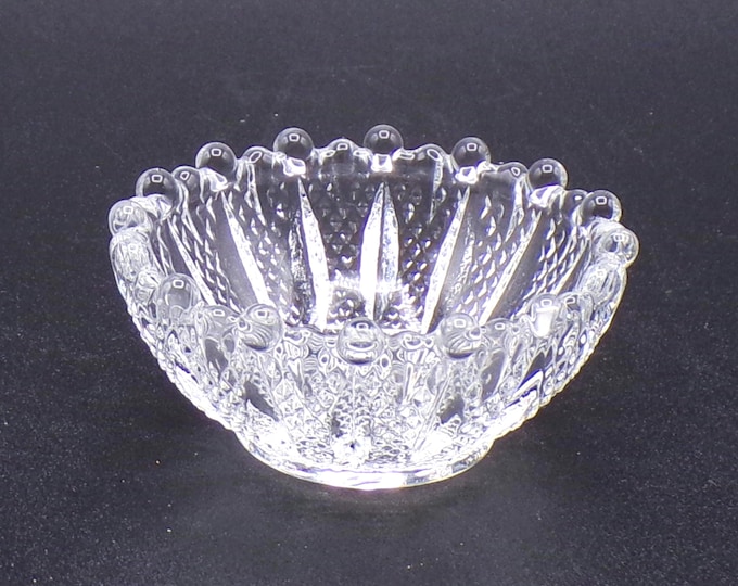 Vintage Glass Individual Salt Cellar, A H Heisey and Company; #1535; 1940s
