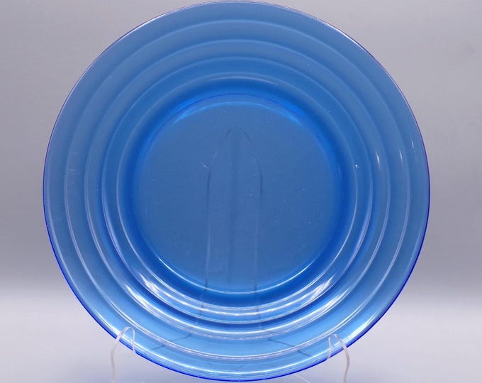 Depression Glass Dinner Plate, Hazel - Atlas Glass Company; Moderntone; 1934 - 1942