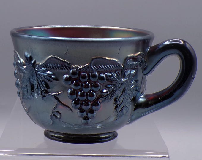 Carnival Glass Cup, H. Northwood Company, Grape and Cable, Amethyst, 1910 - 1918