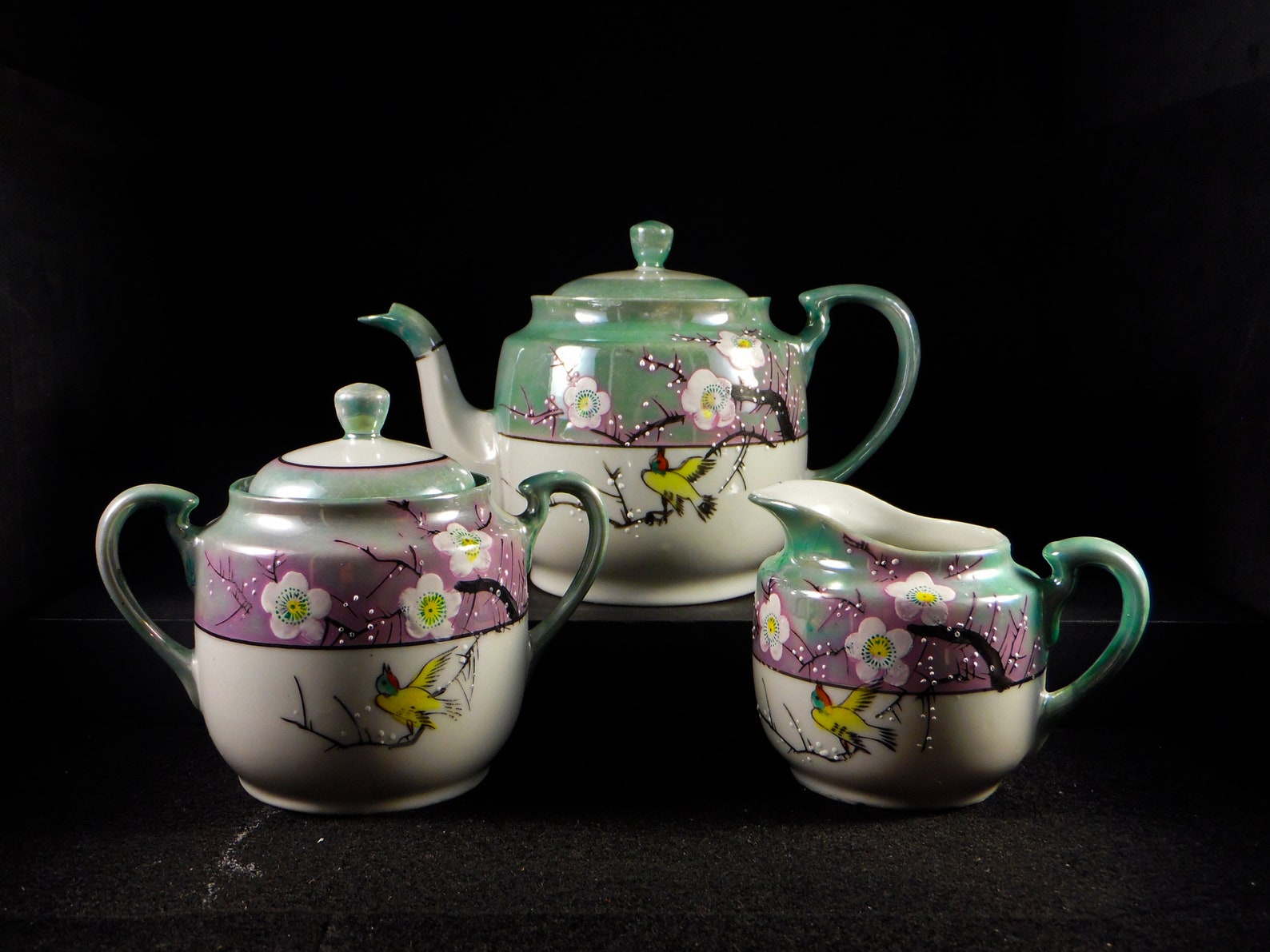 Porcelain Coffee/tea Set Trico Made in Japan Lustreware Etsy