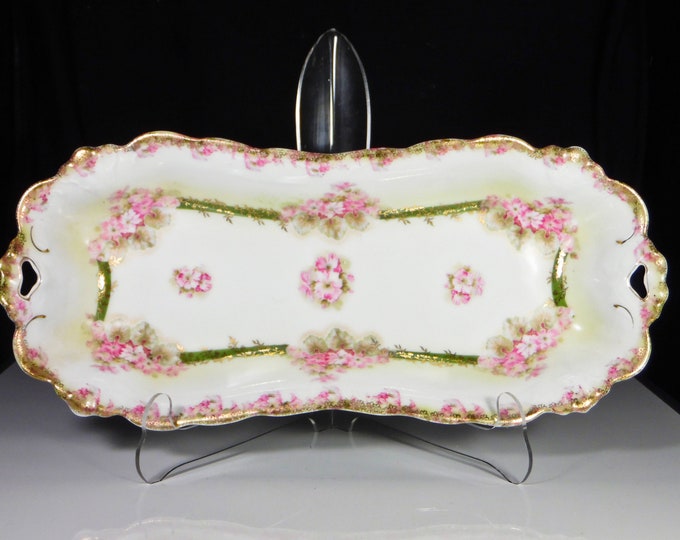 Porcelain Celery Dish, Jaegar And Company, Marktredwitz, Germany, Malmaison, 1898 - 1923