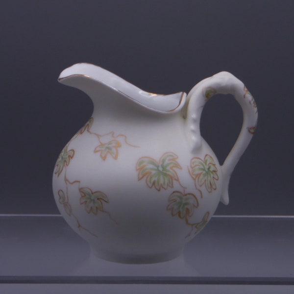 Porcelain Individual Creamer, Haviland China, Limoges, France, Hand Painted, 1876 - 1889