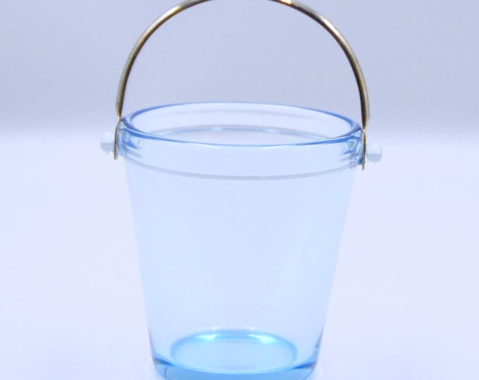 Elegant Era Glass, Sugar Pail, Fostoria Glass Company, Line #2378, Azure, 1928-1930