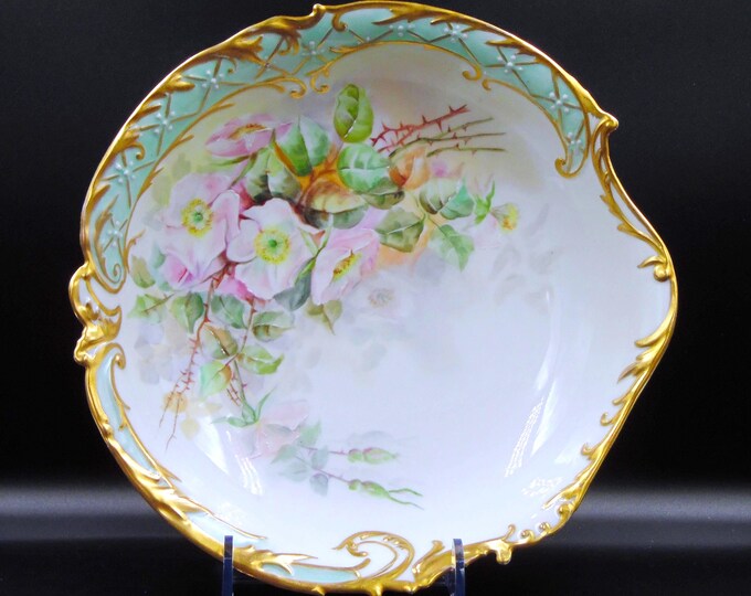Porcelain Bowl, Elite, Limoges France, Hand Painted, 1900