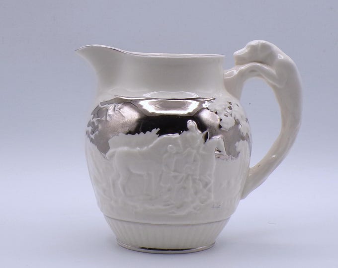 Pottery Creamer, Wedgwood Etruria, D'Ye Ken John Peel, Hunting Scene, 1940 - 1972