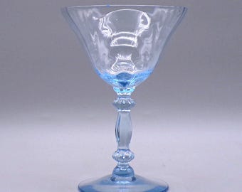 Cambridge Caprice Moonlight Blue Champagne Sherbet Glass - 1937-1953