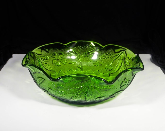 Early American Pressed Glass Bowl, Master Berry, United States Glass Company, U S Glass #15065; Delaware (OMN) 1899