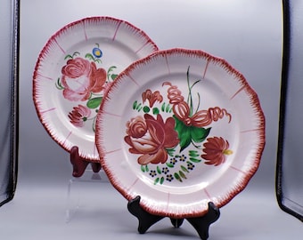 Pottery Plate, Faience, probably St. Clement, Luneville, France, ca 1820s