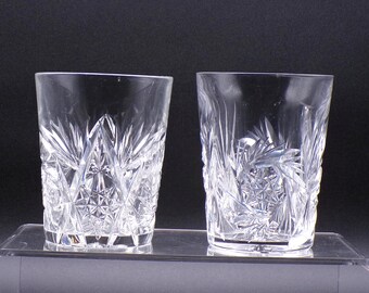 American Brilliant Period Cut Glass Tumbler, Unknown Maker, Unknown Pattern, c 1910