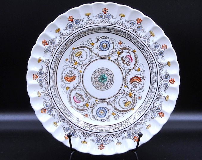 Pottery Salad Plate, Copeland and Sons, Florence, 1880