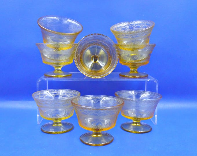 Depression Glass Sherbert Federal Glass Company Patrician a/k/a Spoke 1933 - 1937