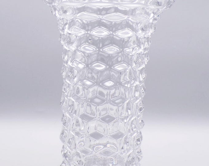 Vintage Glass Cylinder Vase, Flared, Fostoria Glass Company, Fostoria #2056; American (OMN) 1915 - 1982