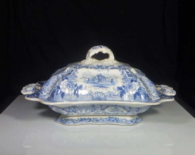 Pottery Vegetable Server, R.M.W.Co (Ridgeway, Morley And Wear) Japan Flowers 1842 - 1845