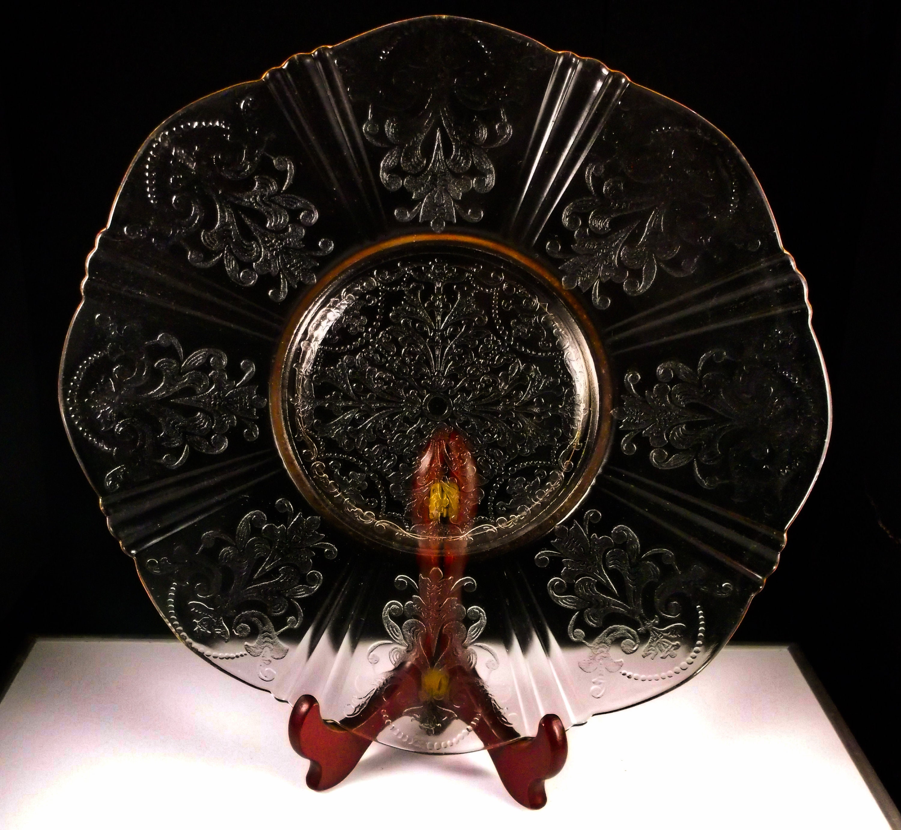 Depression Glass Salver MacBethEvans Glass Company American Sweetheart