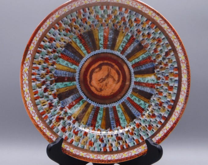Porcelain Salad/Luncheon Plate, Unknown Maker, Japan, Thousand Faces, Late Meiji Period, 1900 -1912