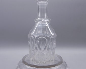 Flint Glass Bar Bottle/Decanter, Unknown Maker And Pattern, Anglo-Irish Origin, ca 1840's