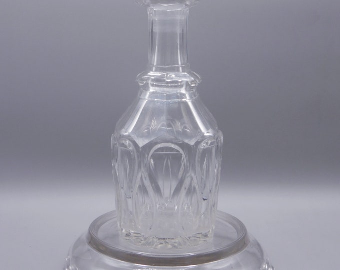 Flint Glass Bar Bottle/Decanter, Unknown Maker And Pattern, Anglo-Irish Origin, ca 1840's