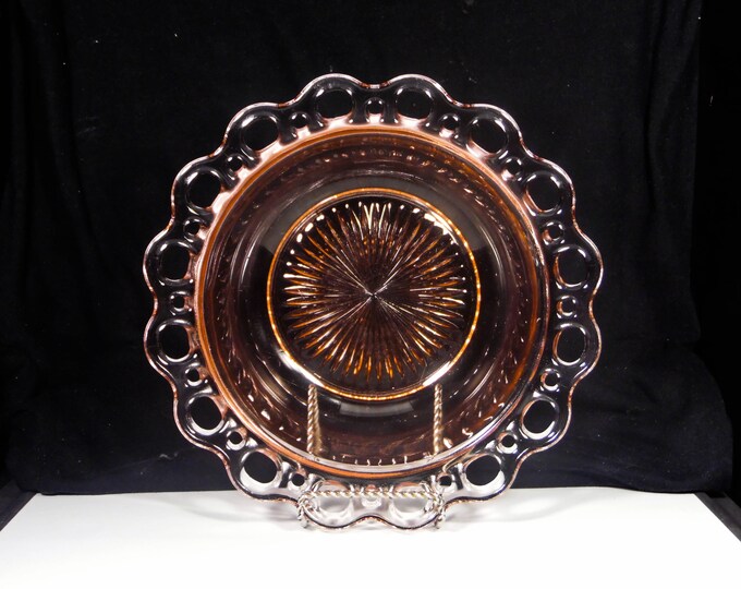 Depression Glass Bowl, Hocking Glass Company, Old Colony AKA Lace Edge; Open Lace, 1935 - 1938