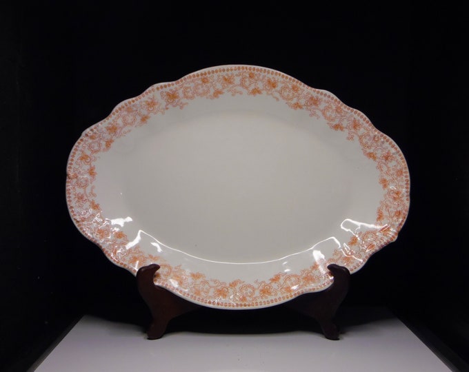 Pottery Platter, John Maddock And Sons, England, Unknown Pattern, 1896 - 1915