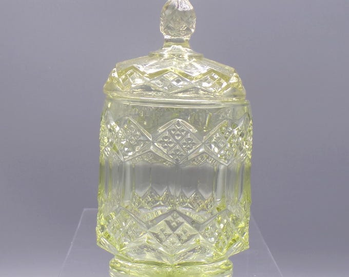 Vintage Glass Small Candy Jar, Imperial Glass Company, Imperial #1 (OMN) aka Three-In-One, 1950s