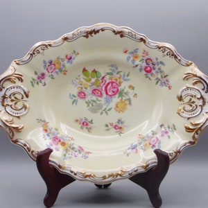Pottery Dessert Serving Dish, Copeland And Garrett, Pattern 6607, ca 1833 - 1847
