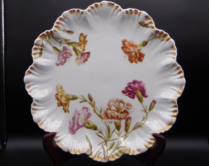 Antique Limoges Porclain Charger A Lanternier & Co and Tressemann and Vogt Limoge France ca 1891- 1907