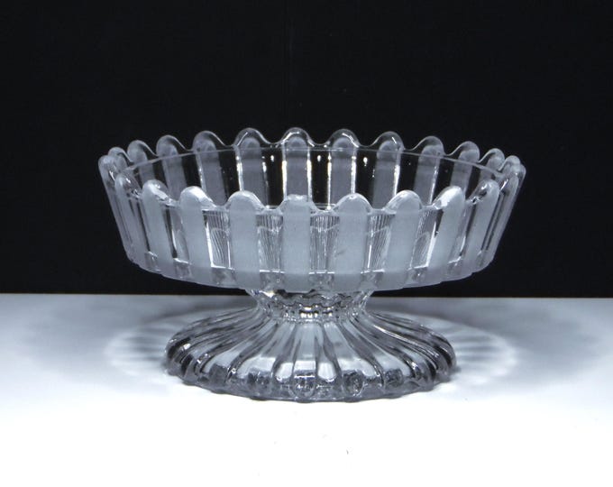 EAPG Butter Dish Bottom: Bakewell, Pears & Co. English (OMN) aka Ribbon, 1877