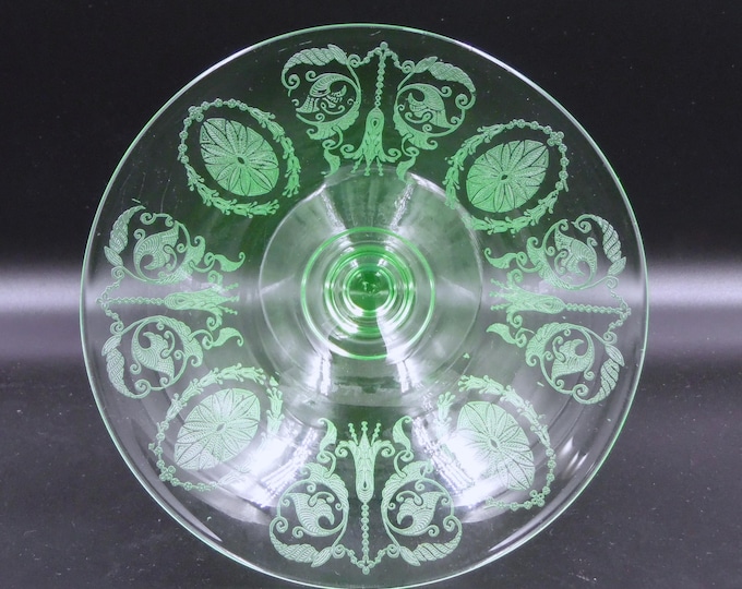 Elegant Era Glass, Small Compote/Mayonnaise Bowl, Cambridge Glass Company, Etch 732, 1930-1934