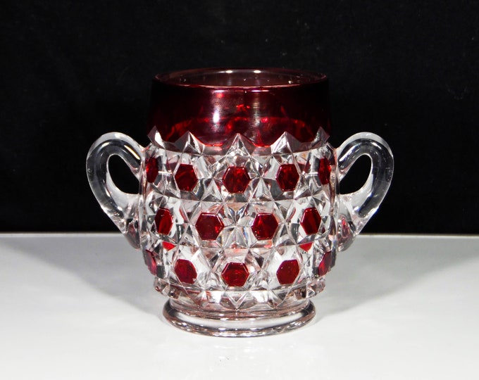 Early American Pressed Glass Sugar Bowl; Doyle And Company; Doyle #250 (OMN) AKA Block 1891