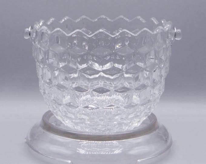 Vintage Glass Ice Bucket, Fostoria Glass Company, Fostoria #2056; American (OMN) 1940 - 1970