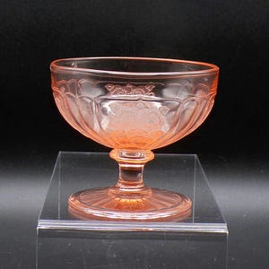Depression Glass Sherbert, Hocking Glass Company, Mayfair, Pink, 1931 - 1937