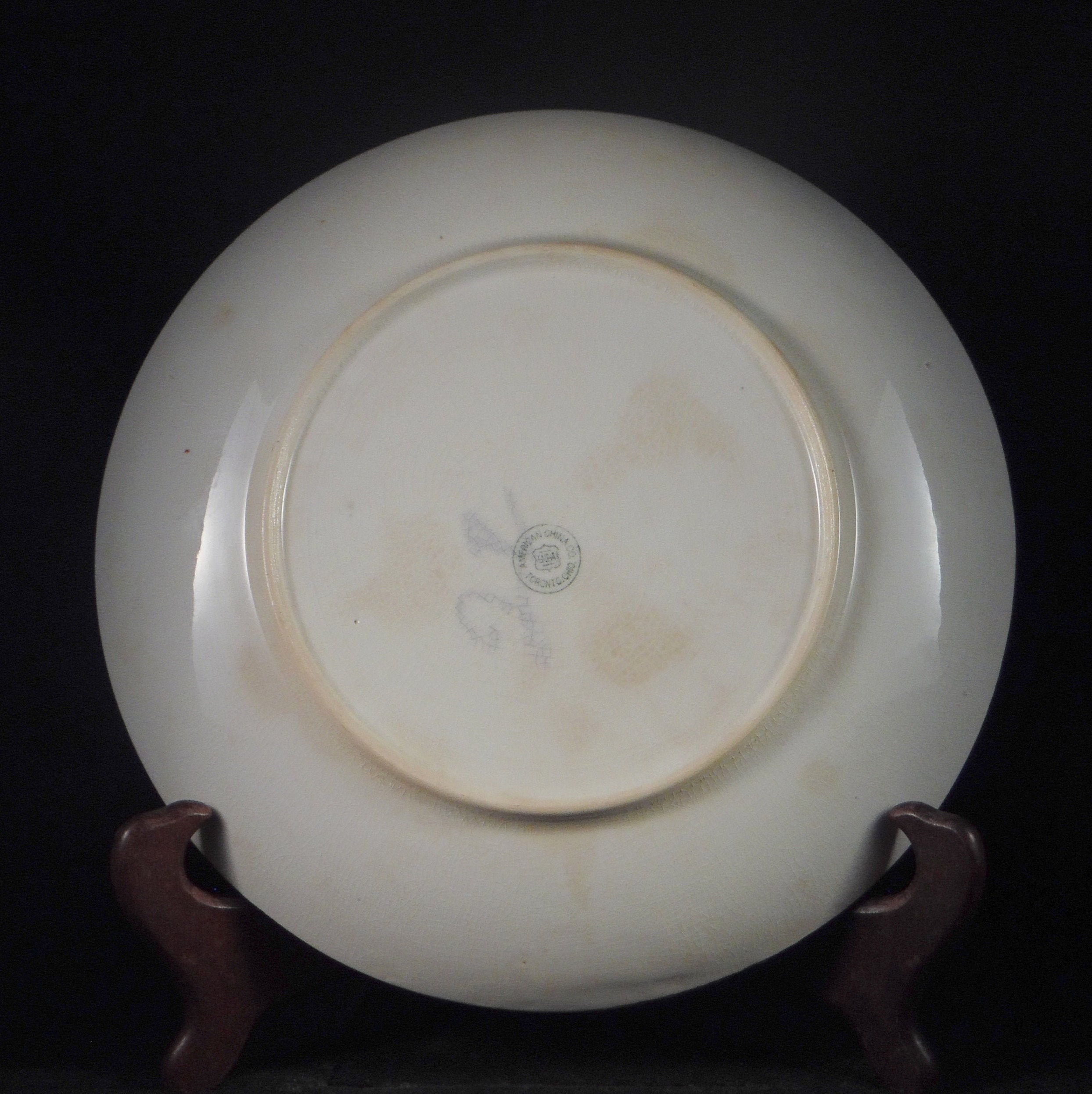 PotteryPlate American China Company, Toronto Ohio, Hand Painted