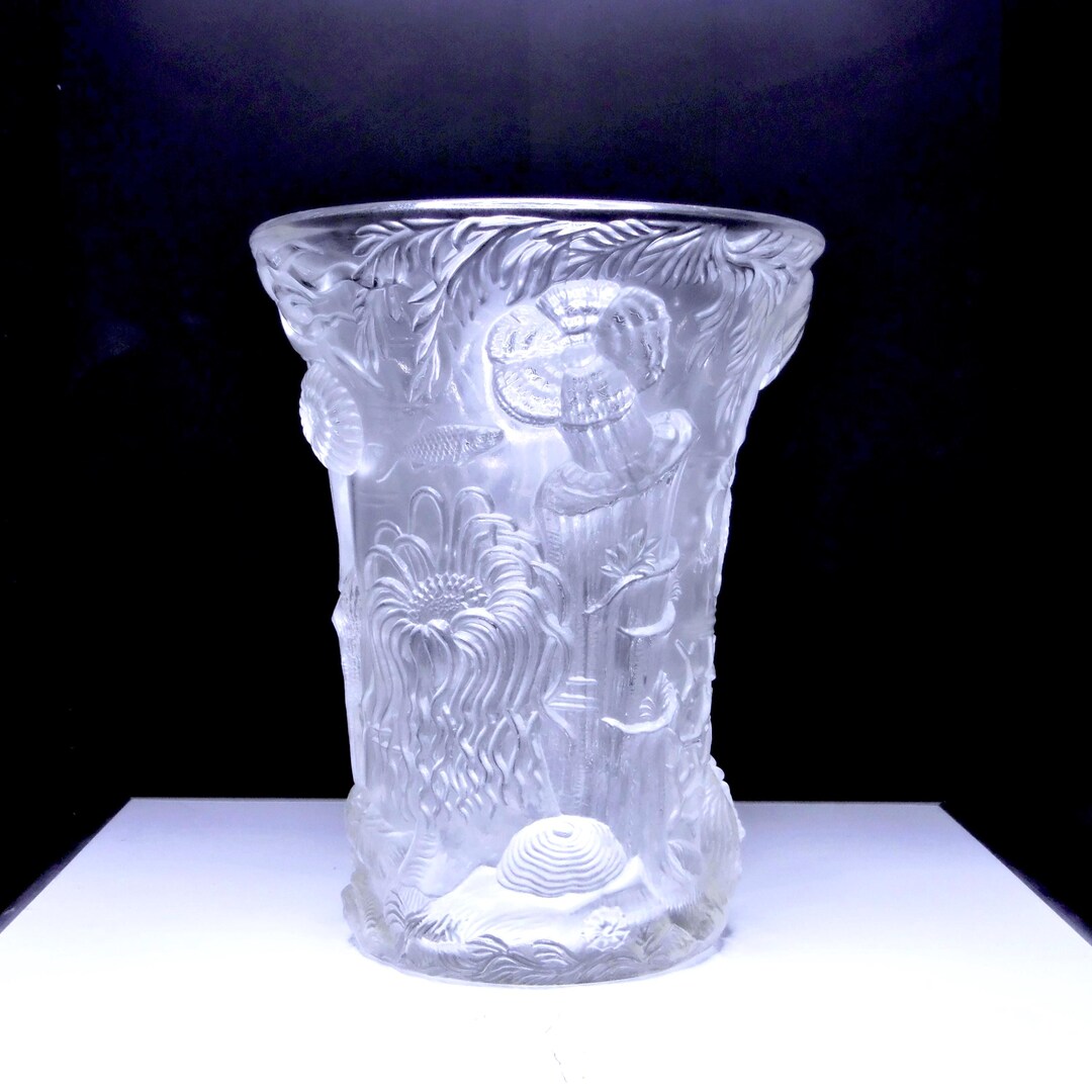Art Glass Vase, Josef Inwald, Czechoslovakia, Barolac Collection