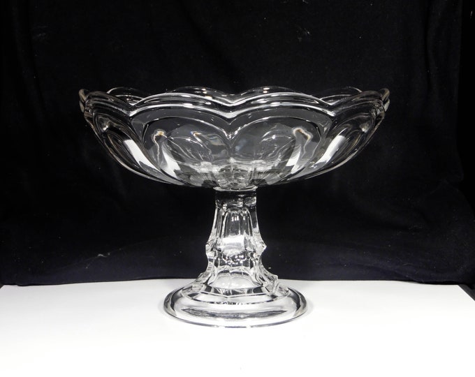 Flint Glass Compote; James B Lyons And Company; Lyons #9; O'Hara (OMN) AKA Seneca Loop c 1861