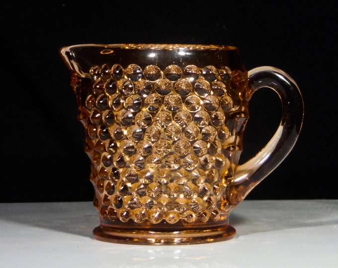Depression Glass Small Pitcher, Liberty Glass Works, American Pioneer, Pink, 1931 - 1934