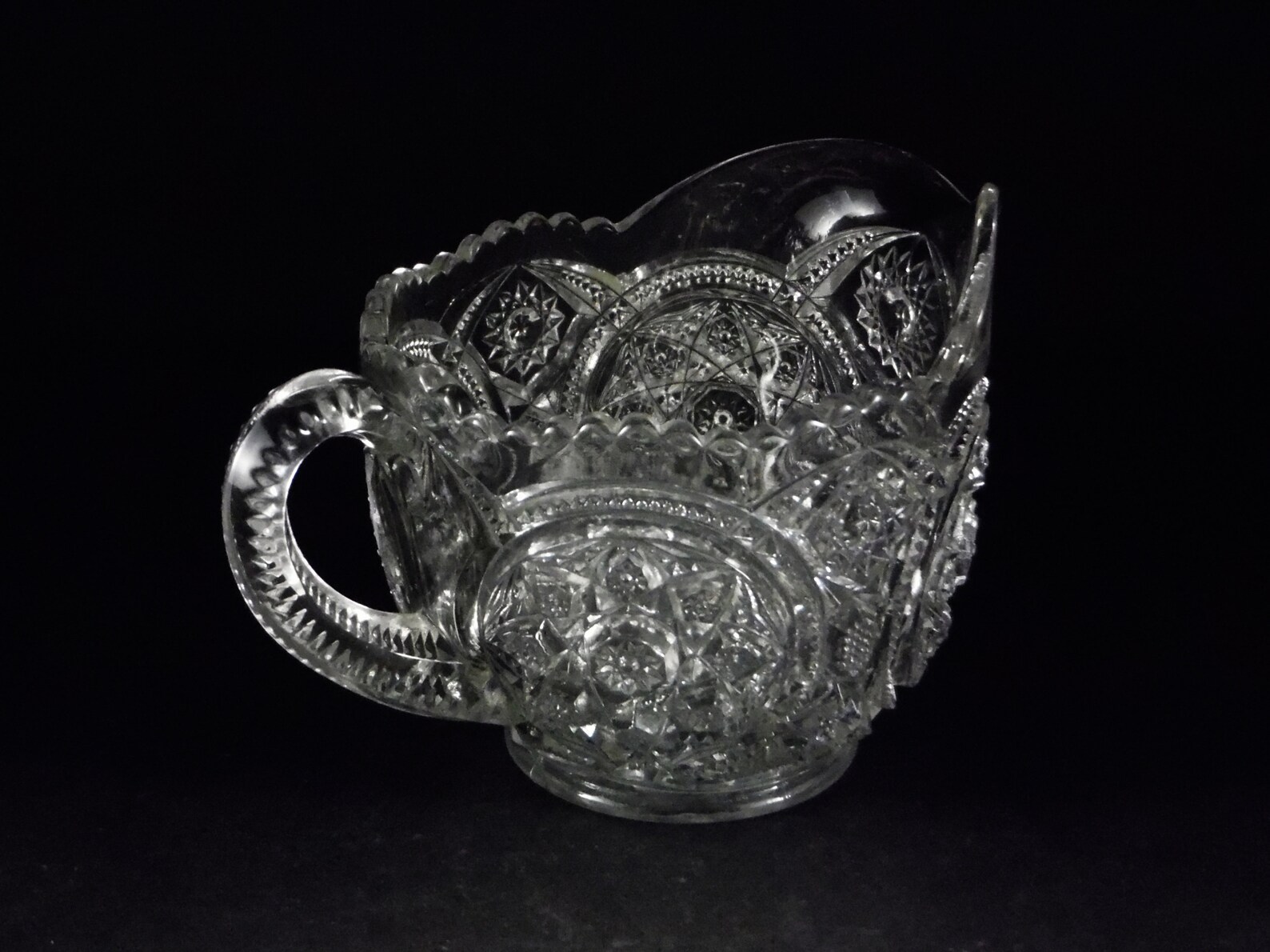 Early American Pressed Glass Table Creamer Imperial Glass Etsy