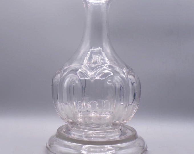 Flint Glass/Early American Pressed Glass Water Bottle. Lyon and Company, Lyon #9; O'Hara (OMN) aka Seneca Loop; c 1860s
